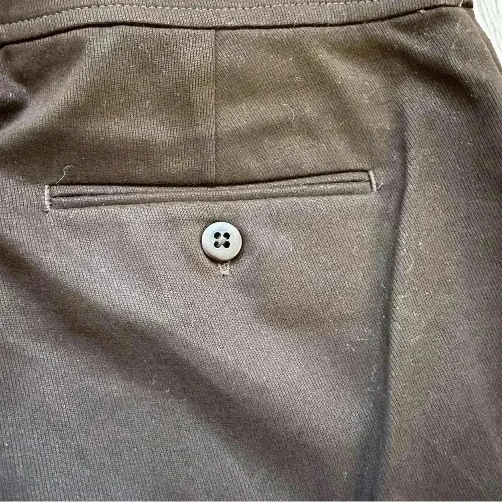 Lauren Ralph Lauren Skirt Twill 2P Stretch‎ Womens Pencil Brown Belted Preppy